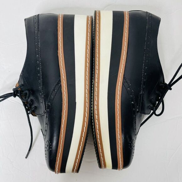 Steve Madden 2" Platform Oxfords 6.5M Colorblock Retro 50s Style Greco Chunky - Picture 9 of 10